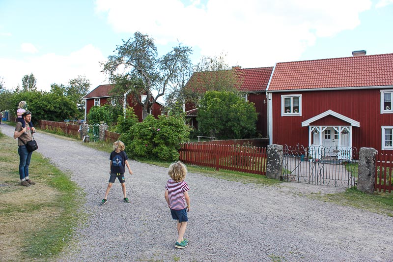 Nord-,Süd- und Mittelhof in Bullerbü. Sevedstorp.