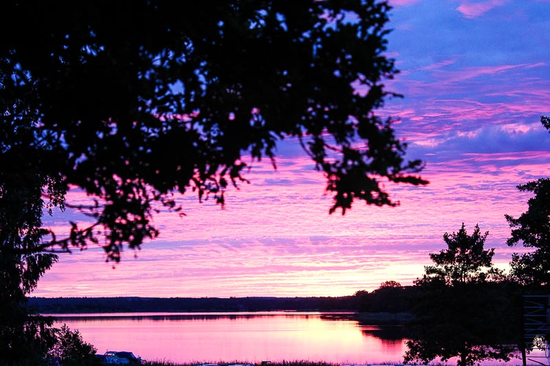 Sonnenaufgang Ronneby Halscamping Campingplatz Ronneby Havscamping Südschweden