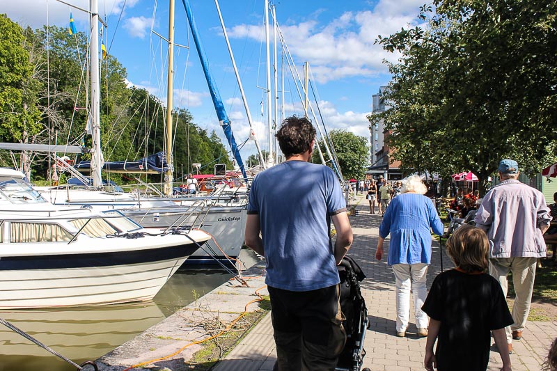 Göta-Kanal in Söderköping. Goeta-Kanal in Soederkoeping