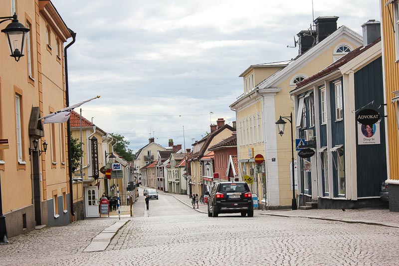 Die Storgatan von Vimmerby. Die Storgatan in Vimmerby.
