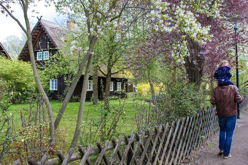 Spreewaldhaus in Lehde. Typisches Holzhaus im Spreewald.