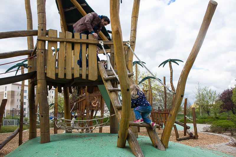 Spielplatz in Lübbenau- Spreewald. Spielplatz in Luebbenau- Spreewald.
