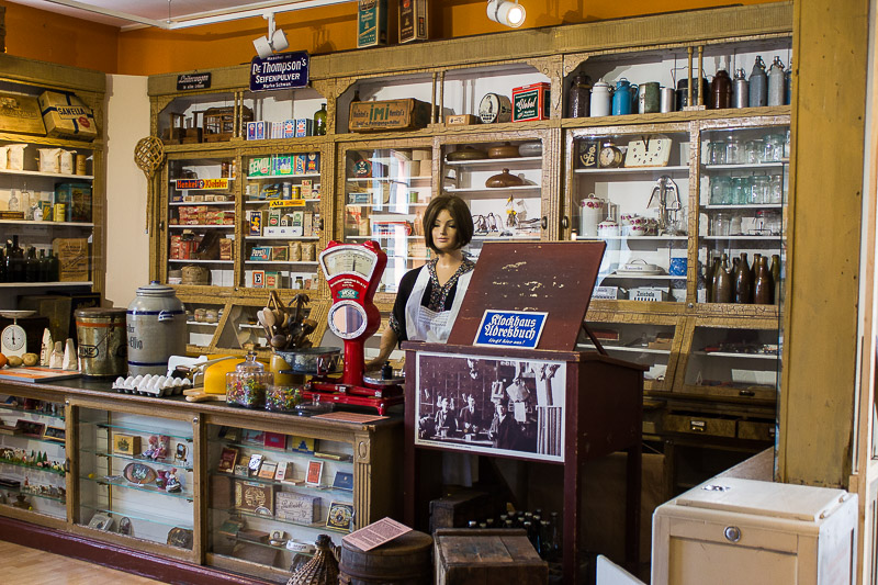 Tanten-Emma-Laden Tante-Emma-Laden-im-Spreewald-Museum in Luebbenau.