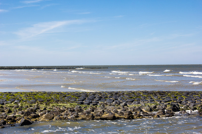 Aktiver Küstenschutz auf Wangerooge. Strand Wangerooge
