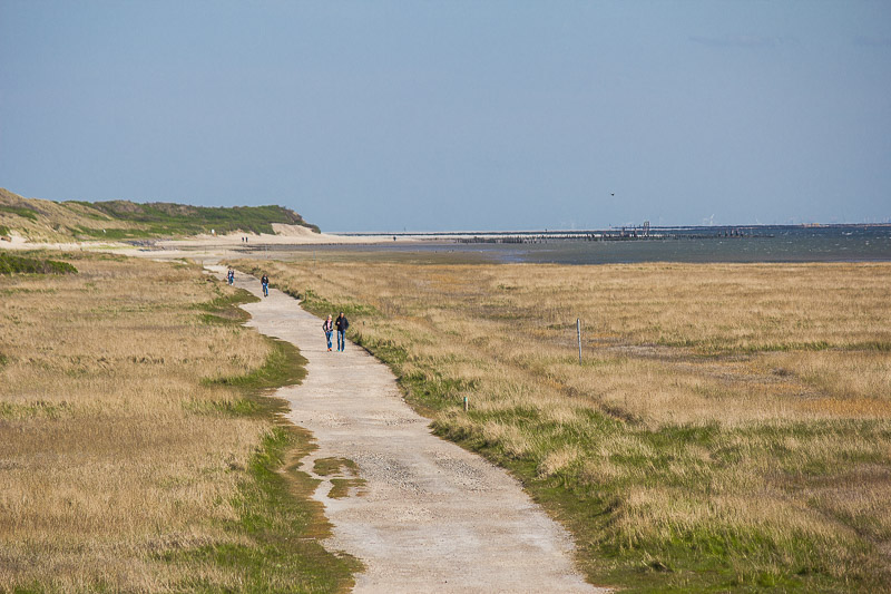 Ostseite der Insel, der Schwanz des Seepferdchens. Osten der Insel Wangerooge.
