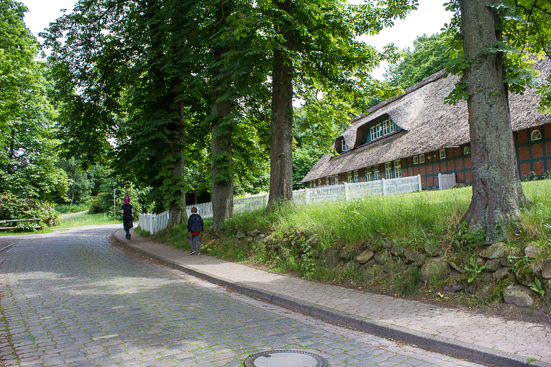 Der ursprüngliche Kern Worpswedes. Bauernreihe in Worpswede.