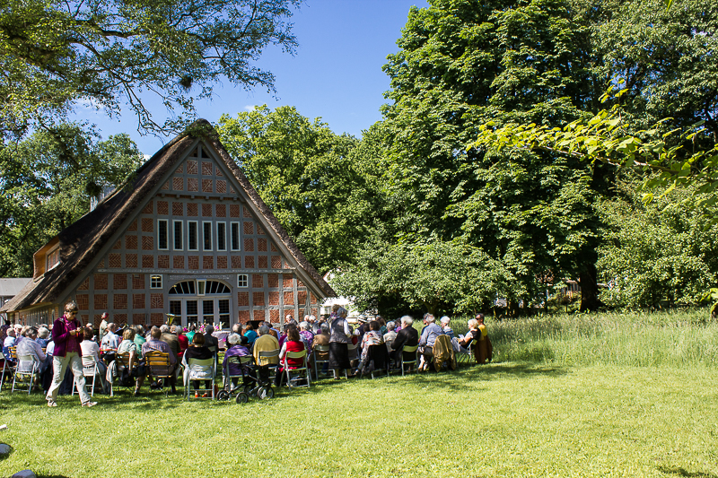 Damals wie heute. Haus im Schluh in Worpswede.