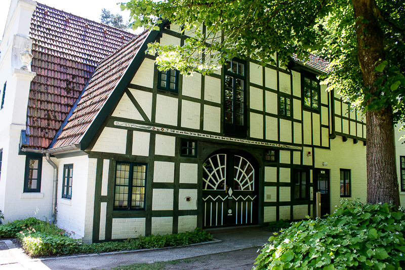 Der damalige Haupteingang. Barkenhoff in Worpswede.