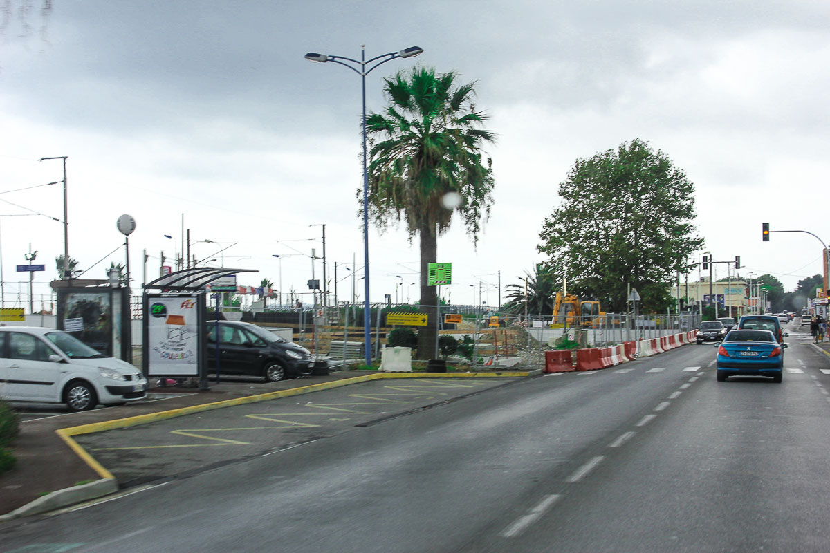 Es ist nicht immer Sonnenschein, auch nicht in Südfrankreich. Villeneuve-Loubet-Plage Suedfrankreich